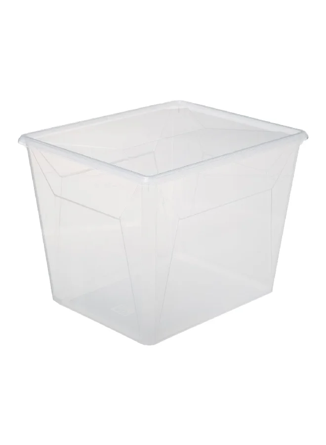 Five Simply Smart Multi Purpose Compact and Durable Storage Box with Lid Clear 30 L 173639
